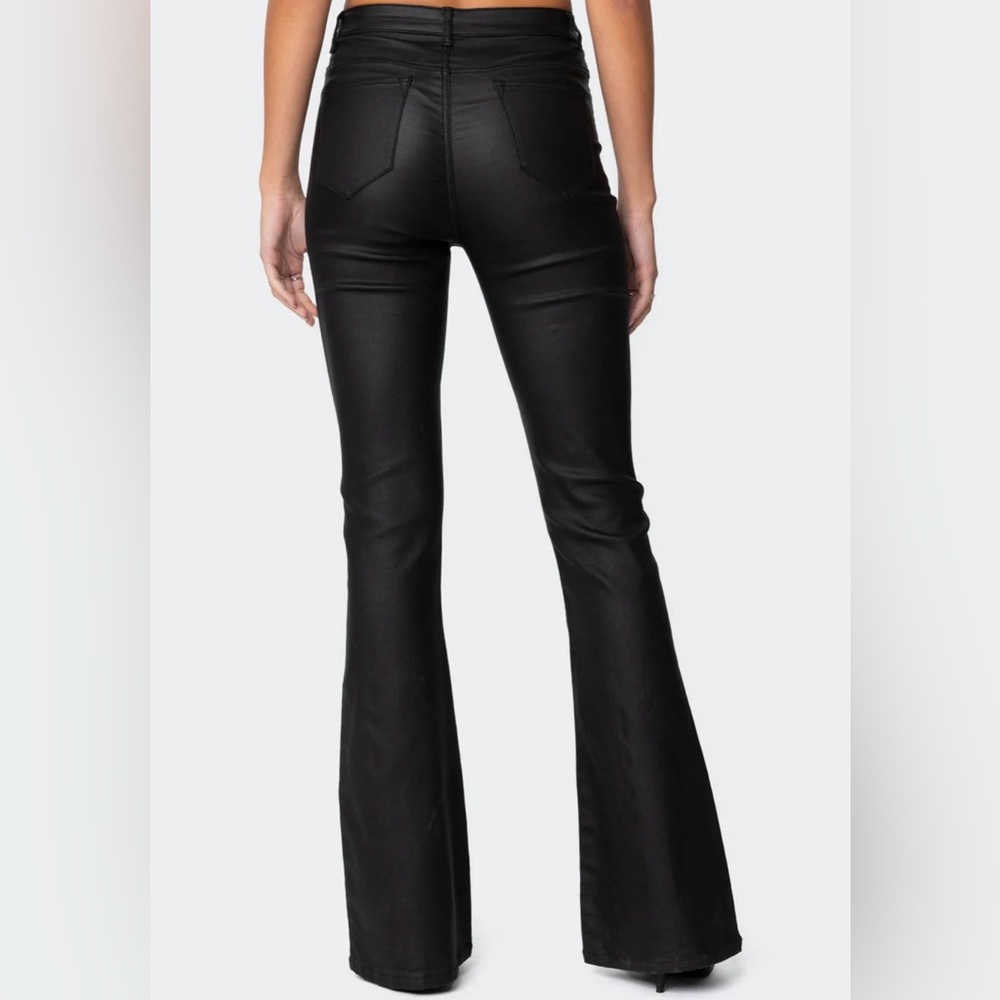 NWT Luna Faux Leather Flare Jeans